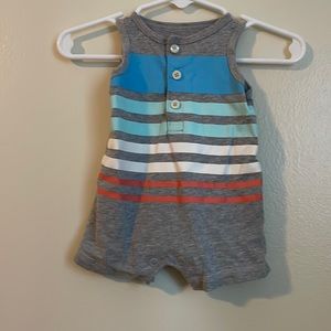Newborn striped romper